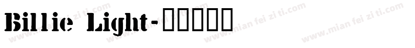 Billie Light字体转换